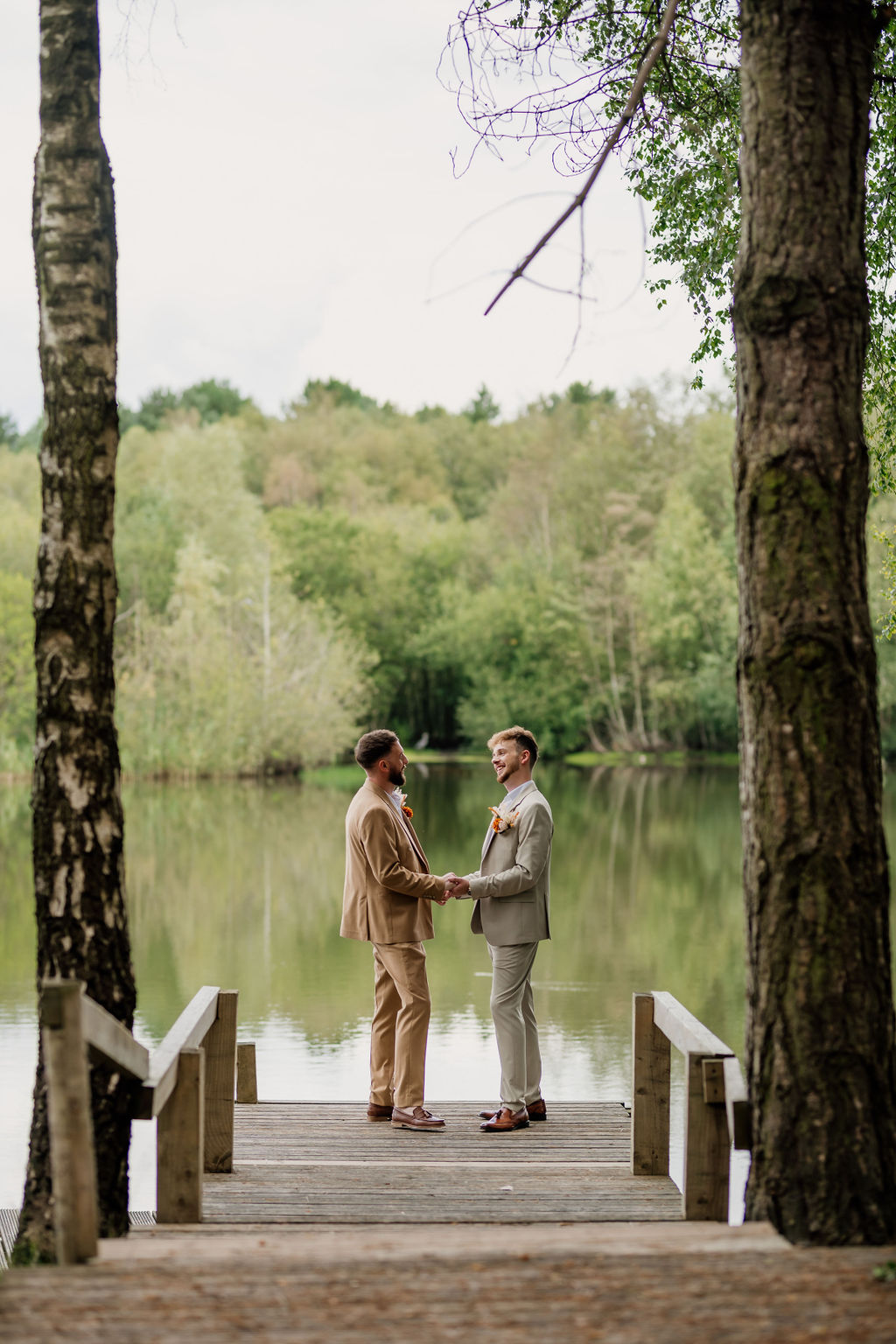 Stunning UK gay wedding at the Nunsmere Hall Hotel